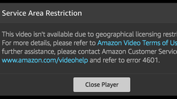 Amazon Prime Video error 4601
